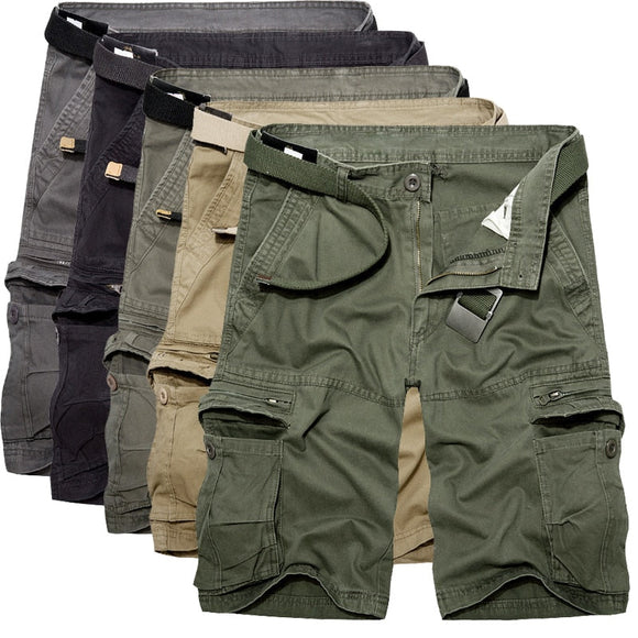 Summer Mens Multi-Pocket Shorts