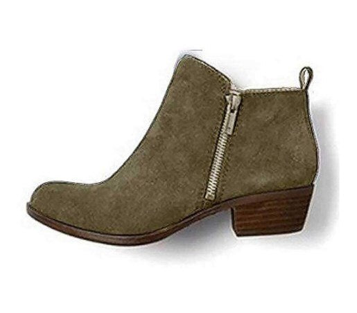 Women's Vintage Chunky Low Heel Ankle Boots