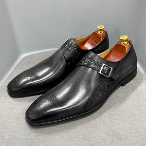 Men Genuine Leather Formal Dress Shoes
