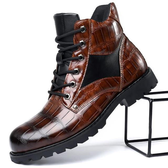 Men Classic Motorcycle Rubber Ankle Boots