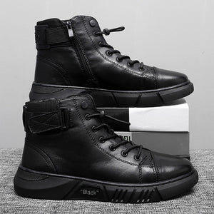Men's Leather Comfort Ankle Boots