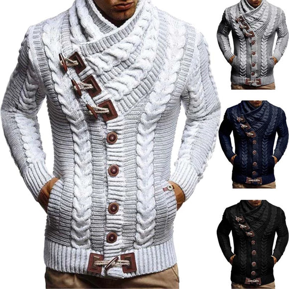 Men Fashion Turtleneck Wool Sweater