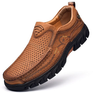 Genuine Leather Men Outdoor Hiking Shoes