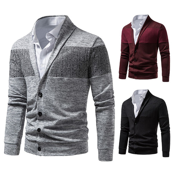 Casual Men Cardigan Thin Knitted Coats