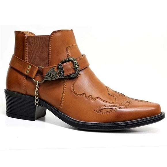 Men's Fashion Ankle Cowboy Boots
