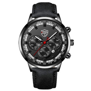 Men Business Casual Leather Watch
