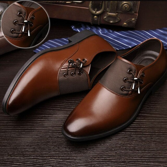 Fashion New Pointed Toe Men Dress Shoes