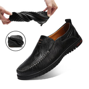 Genuine Leather Men's Casual Driving Shoes