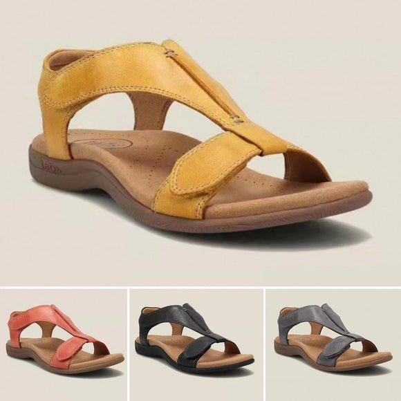 Women Hand Sewing Leather Sandals