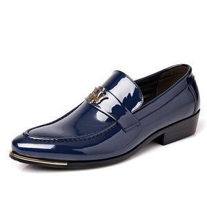 Luxury Patent Leather Men Dress Shoes