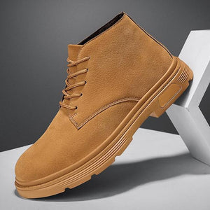 Men Casual Lace Up Ankle Boots