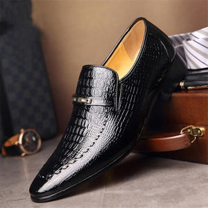 Men's Embossed Casual Business Leather Shoes