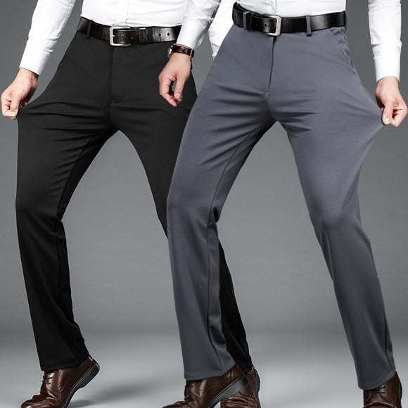 Men Casual Long Business Trousers