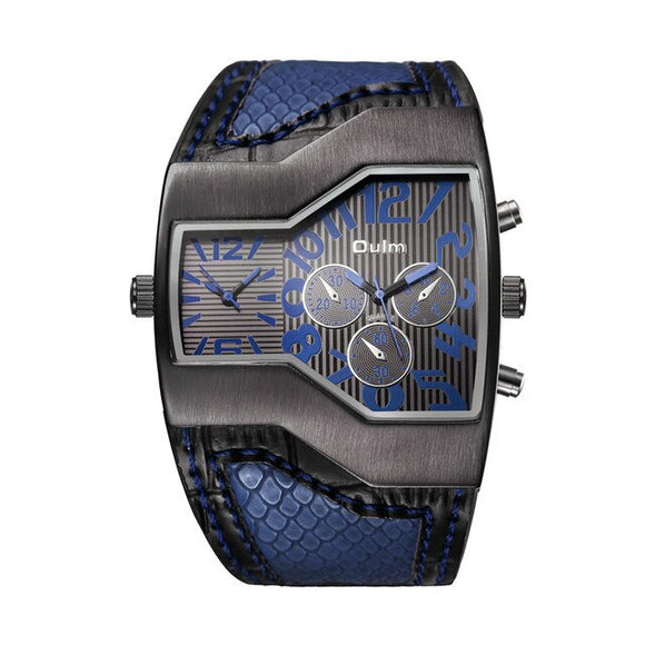 Men Luxury Brand Leather Quartz Watch