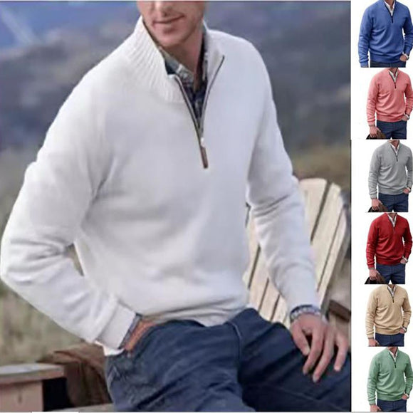 Men Solid Slim Casual Sweatshirt