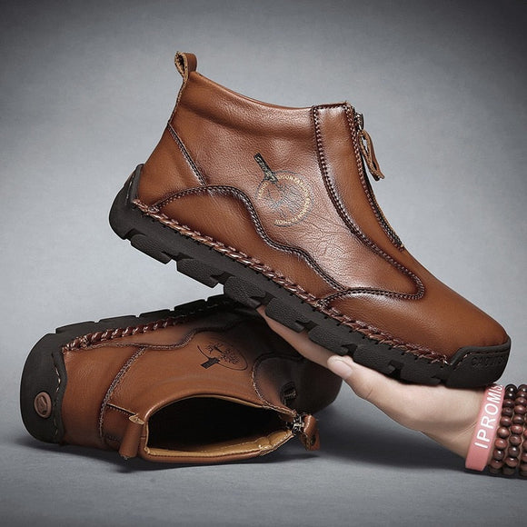 Men Fashion Leathe Casual Boots