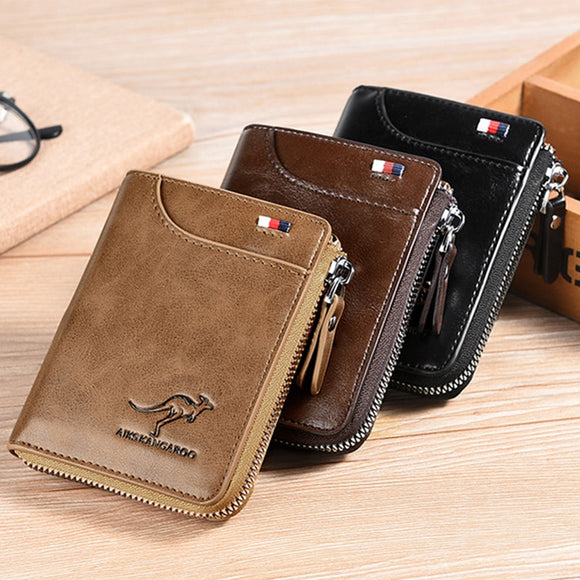 Men Leather Business Card Wallets