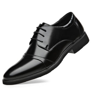 New Black Fashion Men Business Leather Shoes
