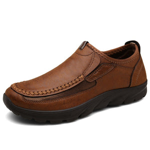 Leather Comfy Mens Casual Shoes Loafers