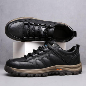 Mens Genuine Leather Safety Work Shoes