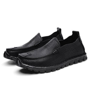 New Men's Comfy Breathable Leather Casual Shoes