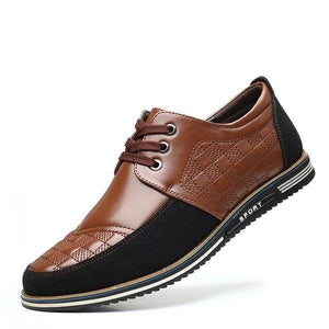 Men Genuine Leather Casual Driving Shoes