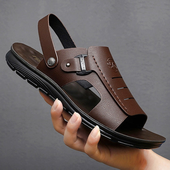 New Men Leather Fashion Outdoor Sandals