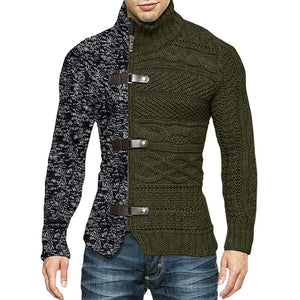 Men's Fashion Design Middle Length Sweater