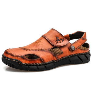 Men Leather Classic Roman Sandals