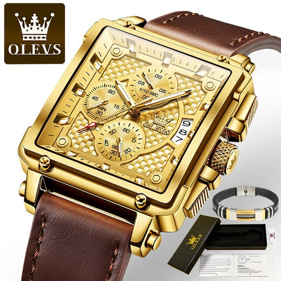 Luxury Brand Original Golden Watch