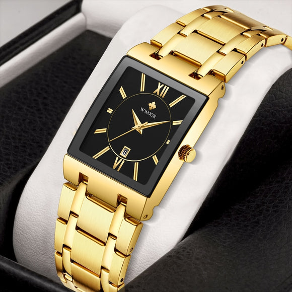 Men Luxury Golden Quartz Wrist Watch