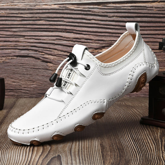 Men's Casual Handmade Leather Non-slip Shoes
