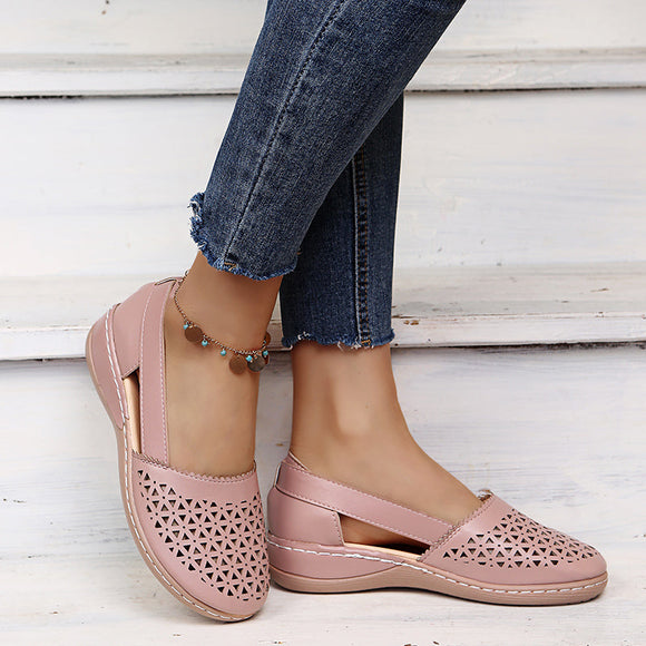 Womens Casual Hollow Out Wedges Sandals