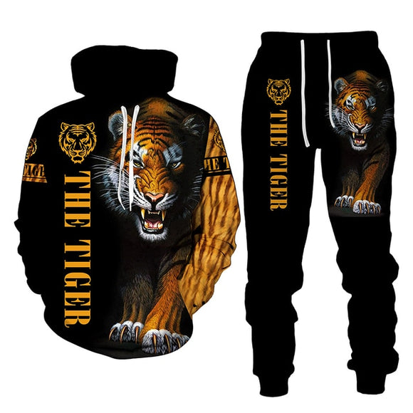 The Tiger 3D Printed Hooded Set