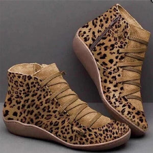 Women's PU Leather Ankle Boots