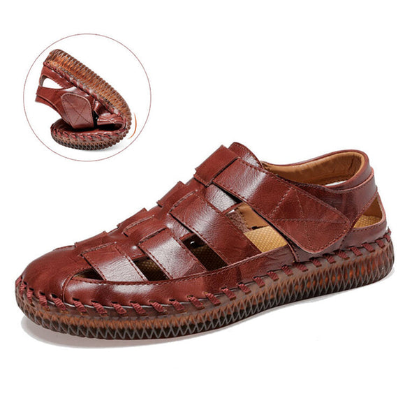 Comfort Genuine Leather Mens Orthopedic Sandals